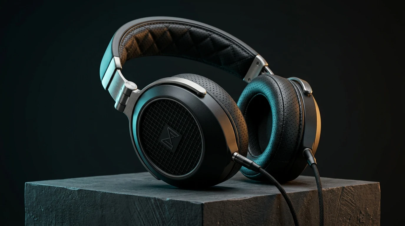 Aero Planar Magnetic Wireless Headphones 3D Product CGI